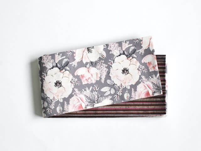 リバーシブル半幅帯】退屈とうつくしい日々(cotton100%) | たかはし