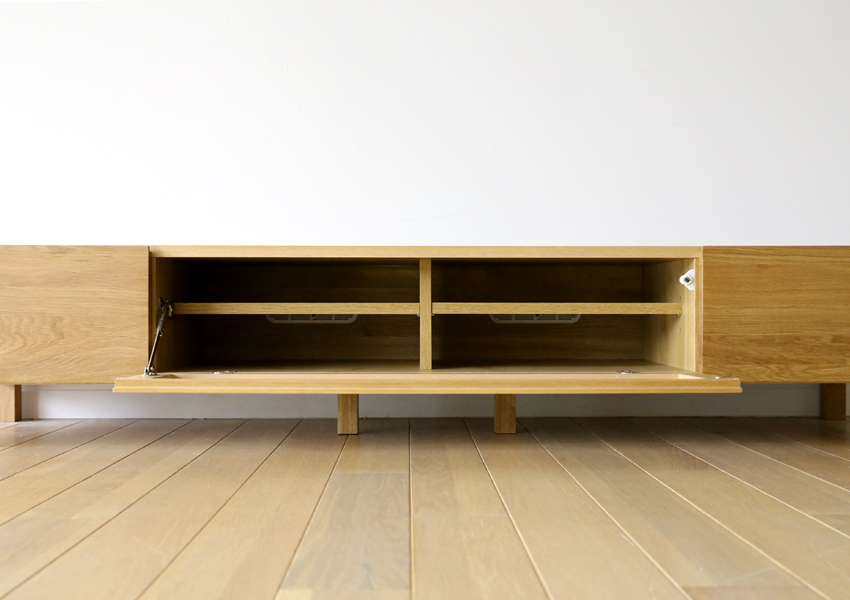 高野木工 レッチェ アルダー材 テレビボード 北欧スタイル 管理No.i1
