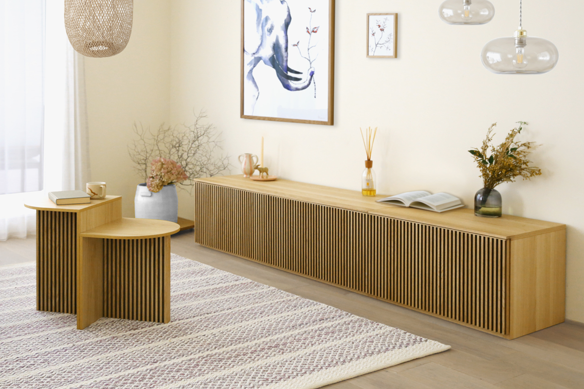 展示品 FUJIEI /藤栄 「コーンド」 サイドテーブル リビングテーブル