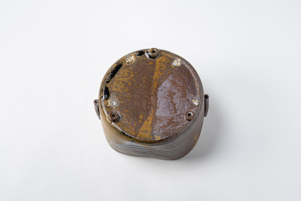 管耳付水指 十三代 髙取八山造 – 高取焼宗家