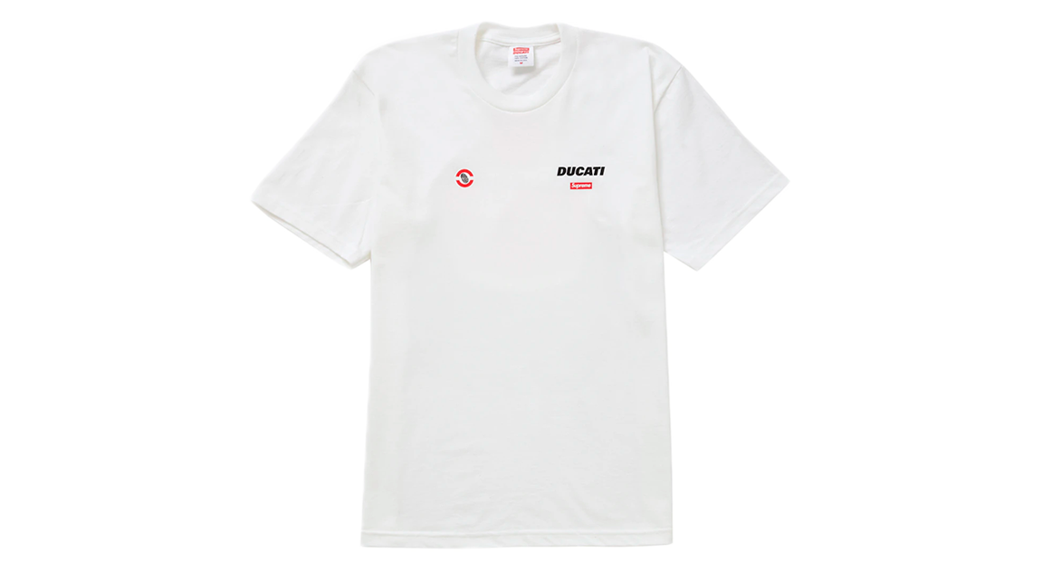 Supreme Ducati Logo Tee White – Takeoff Copenhagen