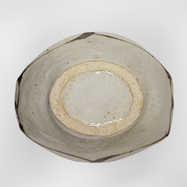 やまちゃん様専用河井寛次郎作白緑柿釉花文独楽形皿 検