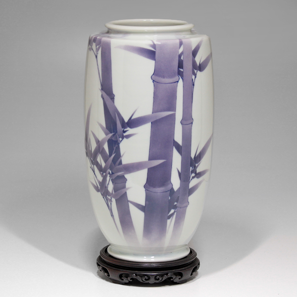 真葛香山作(宮川香山) 大正七年戌牛 神馬盃 真葛香山作(宮川