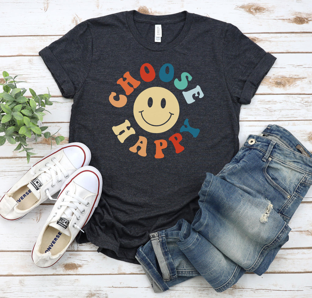Choose Happy T-Shirt | Tall Reali-tees
