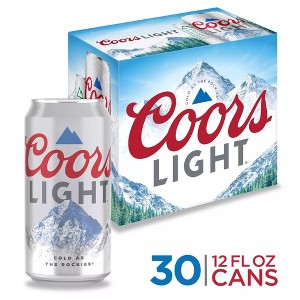 Coors Light Beer - 30pk/12 fl oz Cans : Target