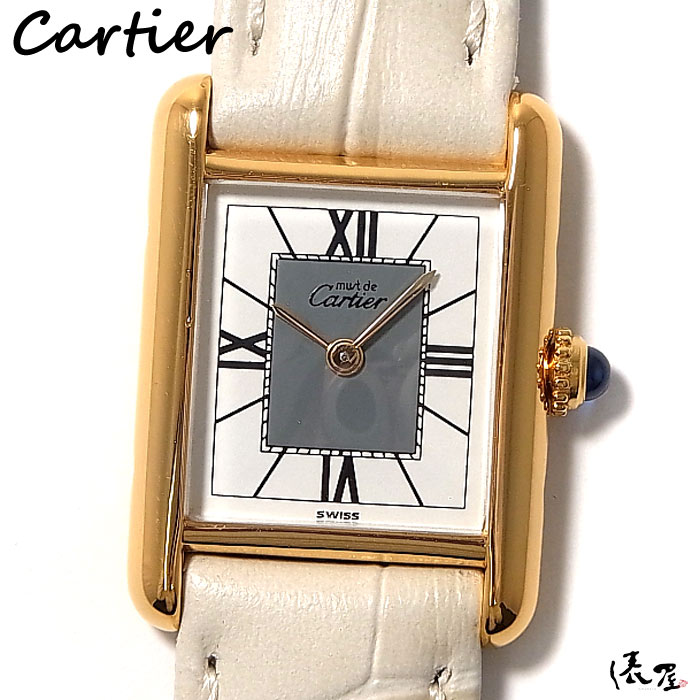 カルティエ 時計ベルト アリゲーター shiny Gold 未使用1.2センチ