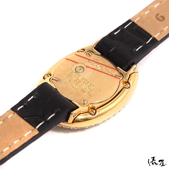 オーバーホール済】カルティエ ミニベニュワール ダイヤベゼル【ベルト