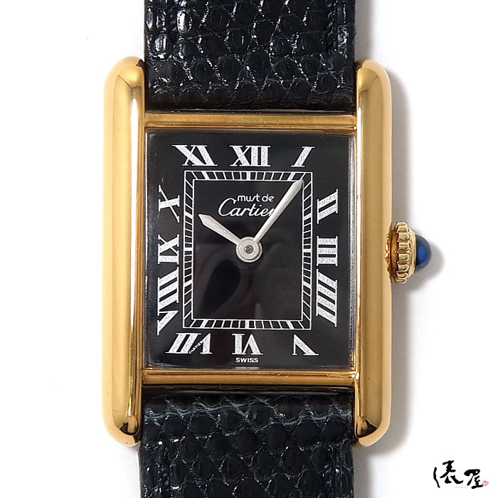 極美品】 カルティエ マストタンク SM 手巻き 【ベルト交換無料