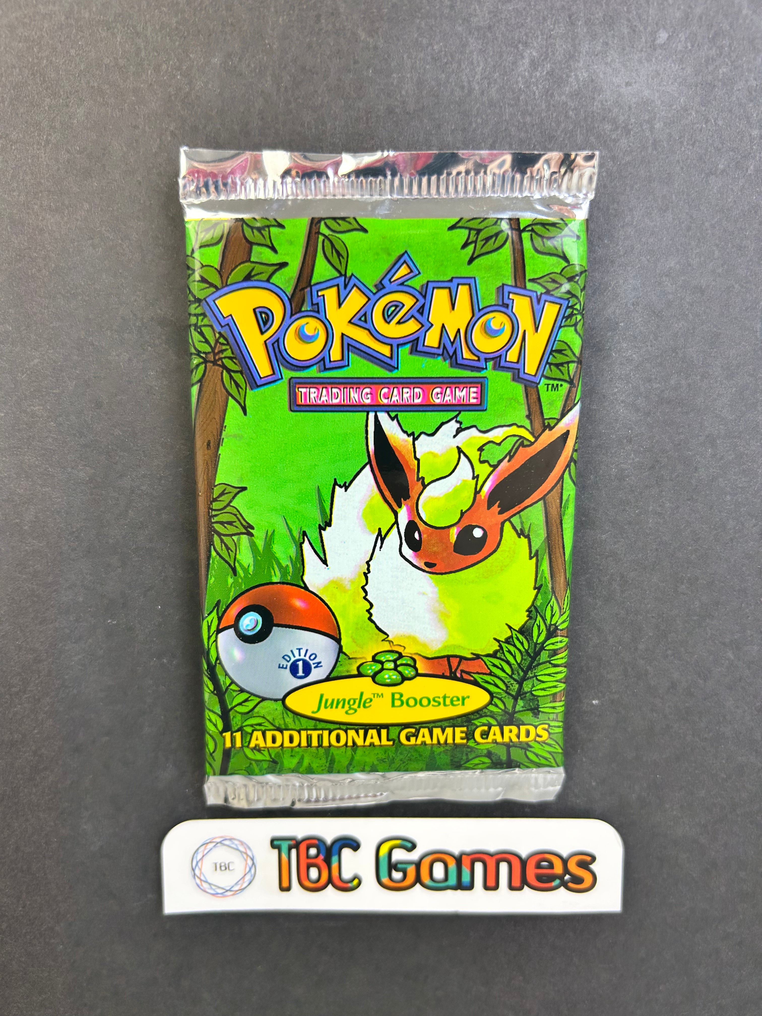 Pokemon TCG: Jungle 1st Edition Booster Pack (Flareon) – TBC Games