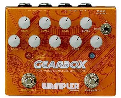 WAMPLER PEDALS Gearboxはケンタウルス系とマーシャル系2つの歪みが得