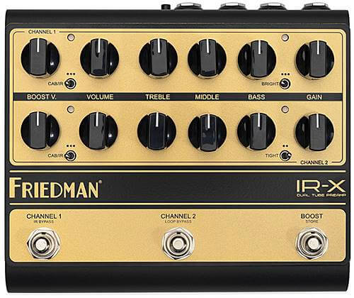 Friedman IR-X DUAL TUBE PREAMPはIR対応のチューブプリアンプ