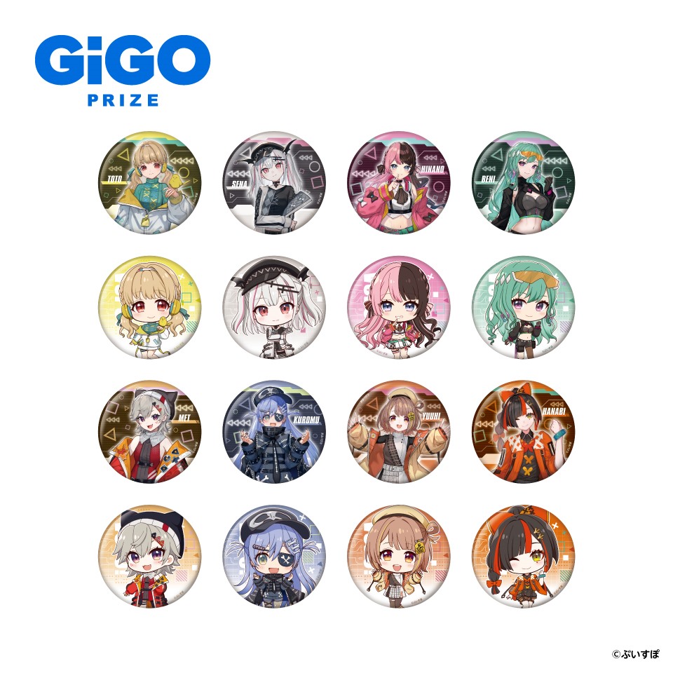 原神 ガイア GIGO限定 オリジナル缶バッジ セット 原神 ガイア GIGO