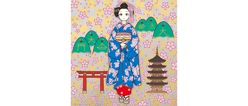 村上隆 お花畑でラッタッタ！(ポスター作品) 3月18日(金)よりWEBショップに