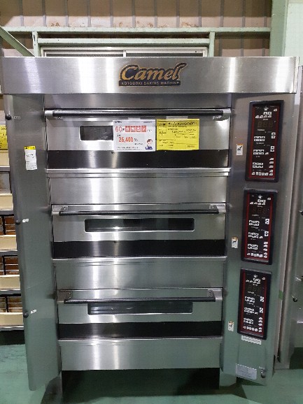 4枚差3段、スチーム付のデッキオーブンが26,400円！ つぶやき