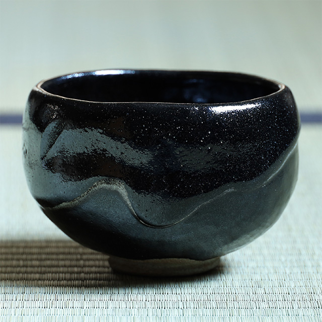 九代 大樋長左衛門 聖写 茶碗 鵬雲斎書付 共箱 陶土斎 初代長左衛門 茶道具