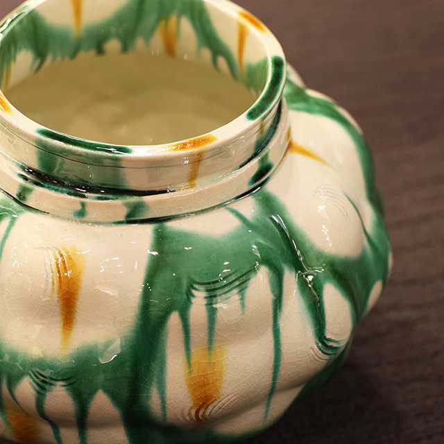 加藤天平 青灰釉刻文茶碗 青灰釉刻文湯呑 加藤天平 青灰釉刻文茶碗