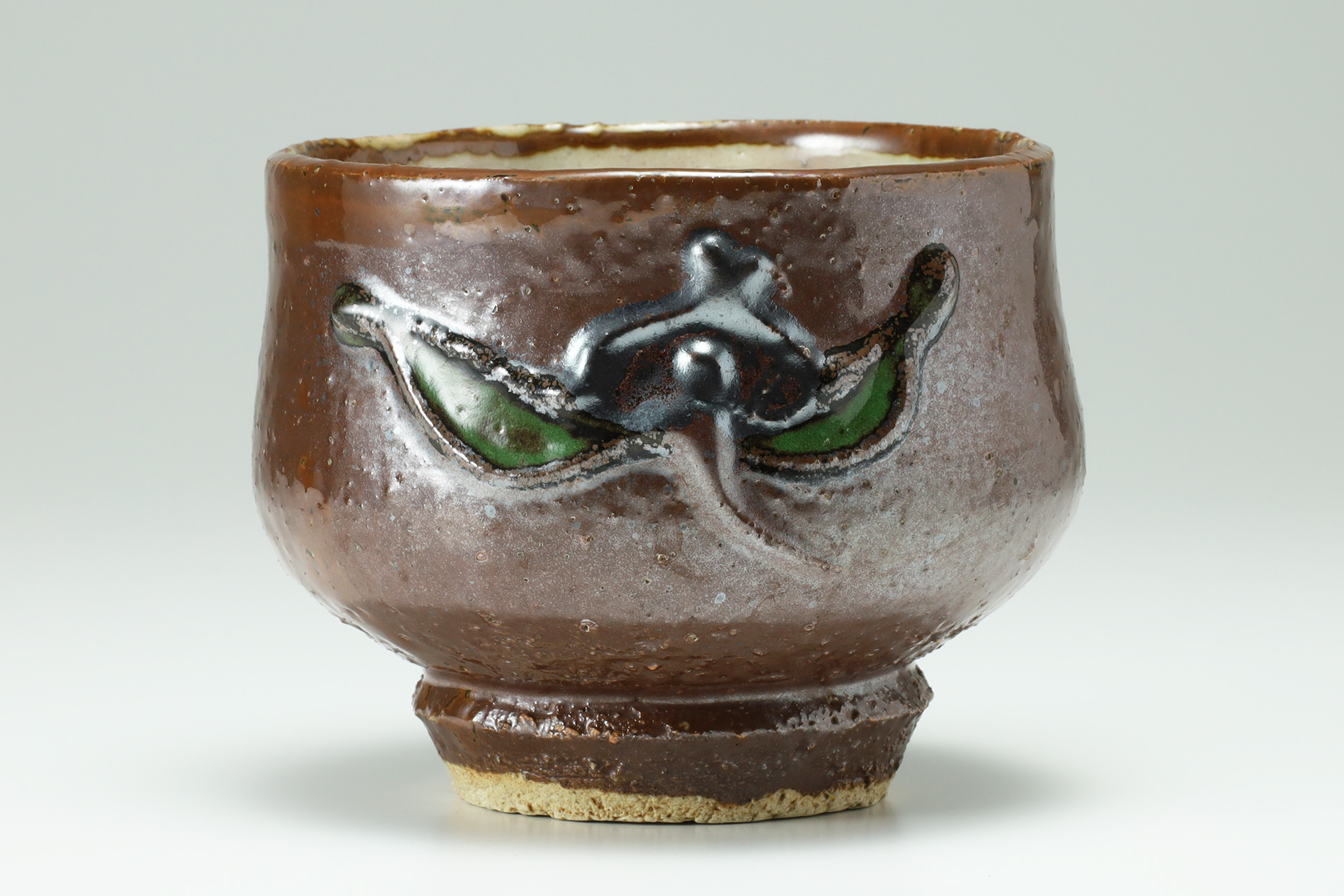 真作 名品】河井寛次郎 「櫛目茶碗」共箱付属 完品 真作 名品】河井