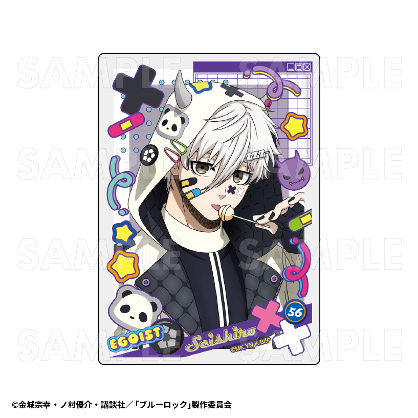 ブルーロック でびデコパーカー アクリルカード 凛 グッズ: ブルー