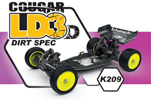 美品] シュマッカー 2WDバギー クーガーLD2 ボディ・メカ付き 完成品