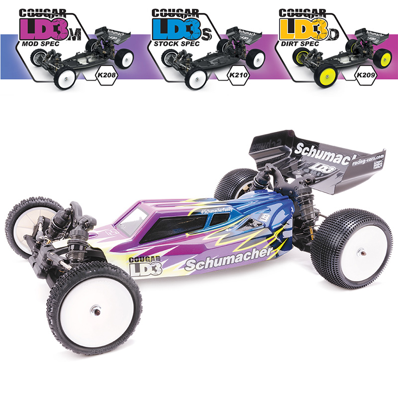 美品] シュマッカー 2WDバギー クーガーLD2 ボディ・メカ付き 完成品