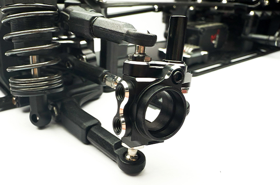 D1-MK-B2【RDX用アルミ製 マルチフロントナックル (2.0mmオフセット