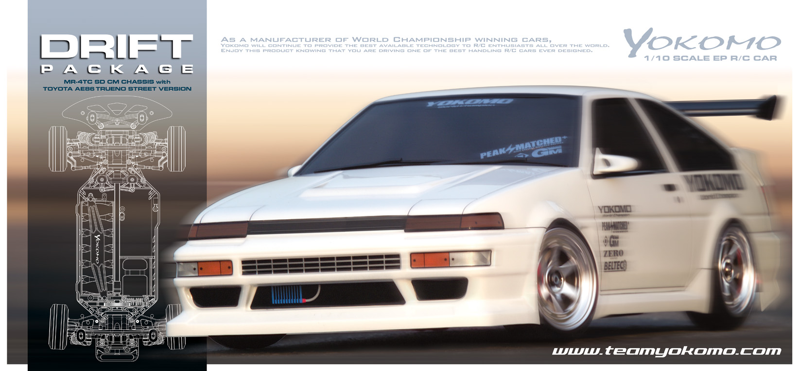 mora ヨコモAE86トレノ(2ドア) ドリフトパッケージ ストリート