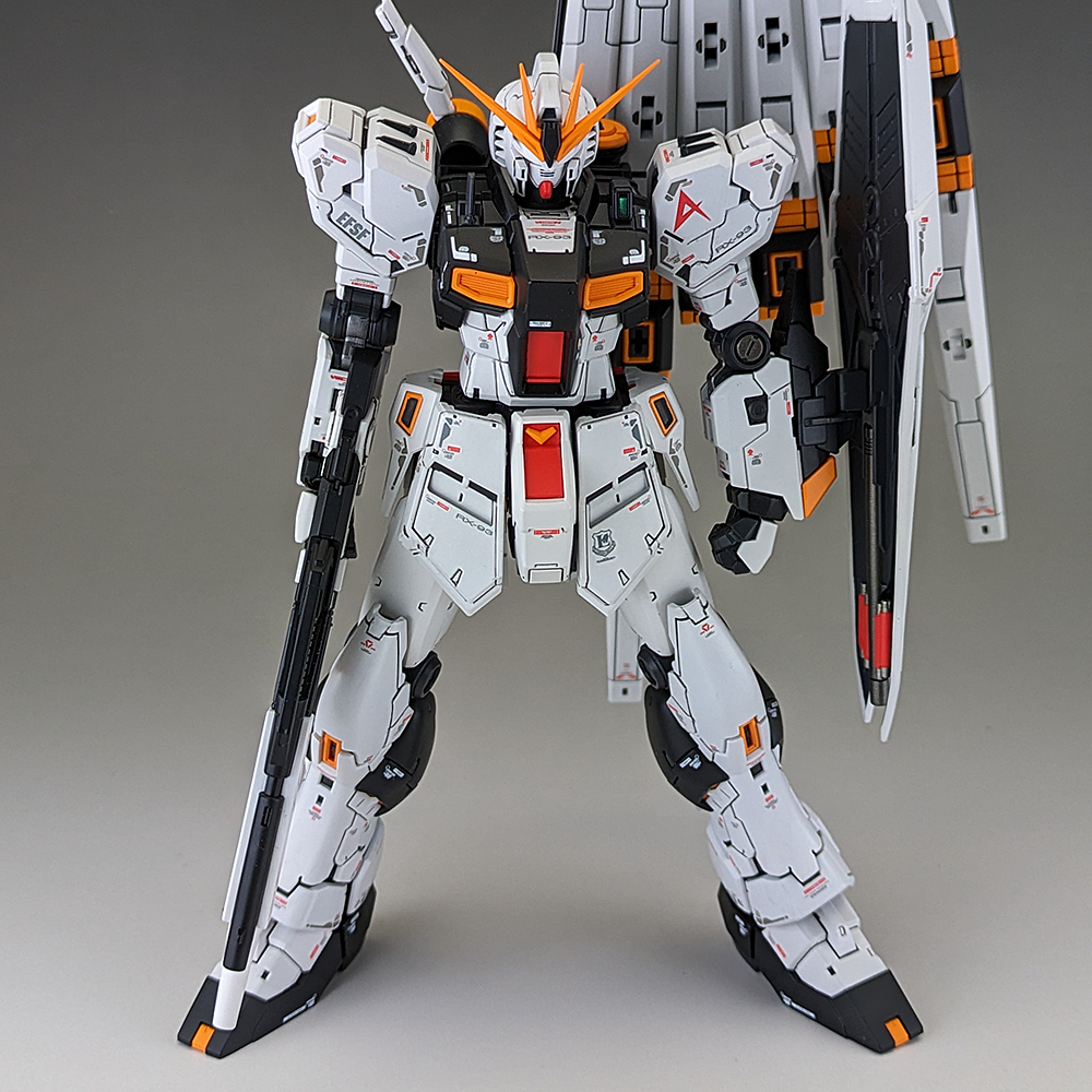 完成品] RX-93 ν GUNDAM with HYPER MEGA BAZOOKA LAUNCHER | テキトー
