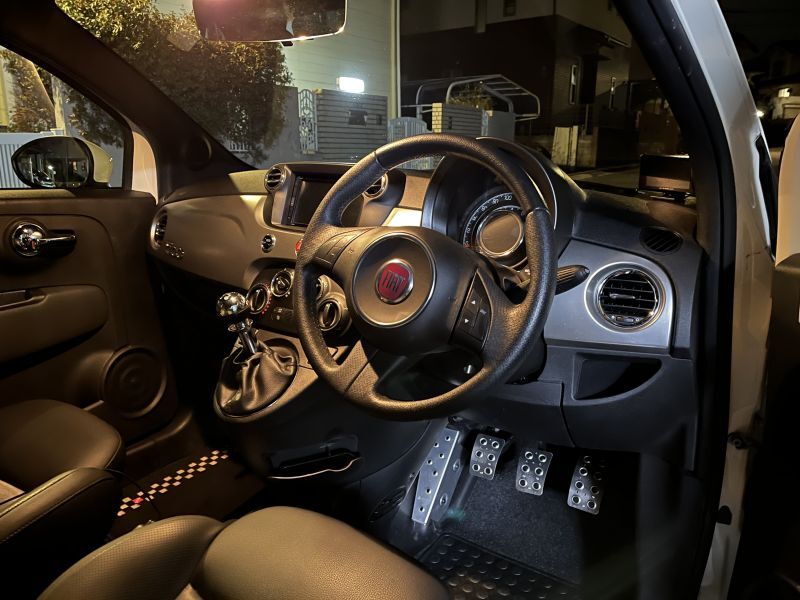 TEZZO ノンスリップアルミペダル 3ペダル for フィアット (500、パンダ