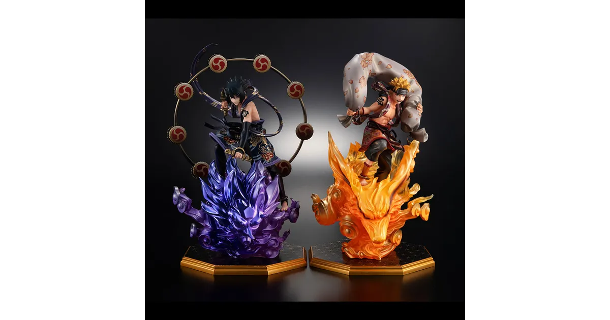 Precious G.E.M. うずまきナルト風神 ＆ うちはサスケ雷神 セット