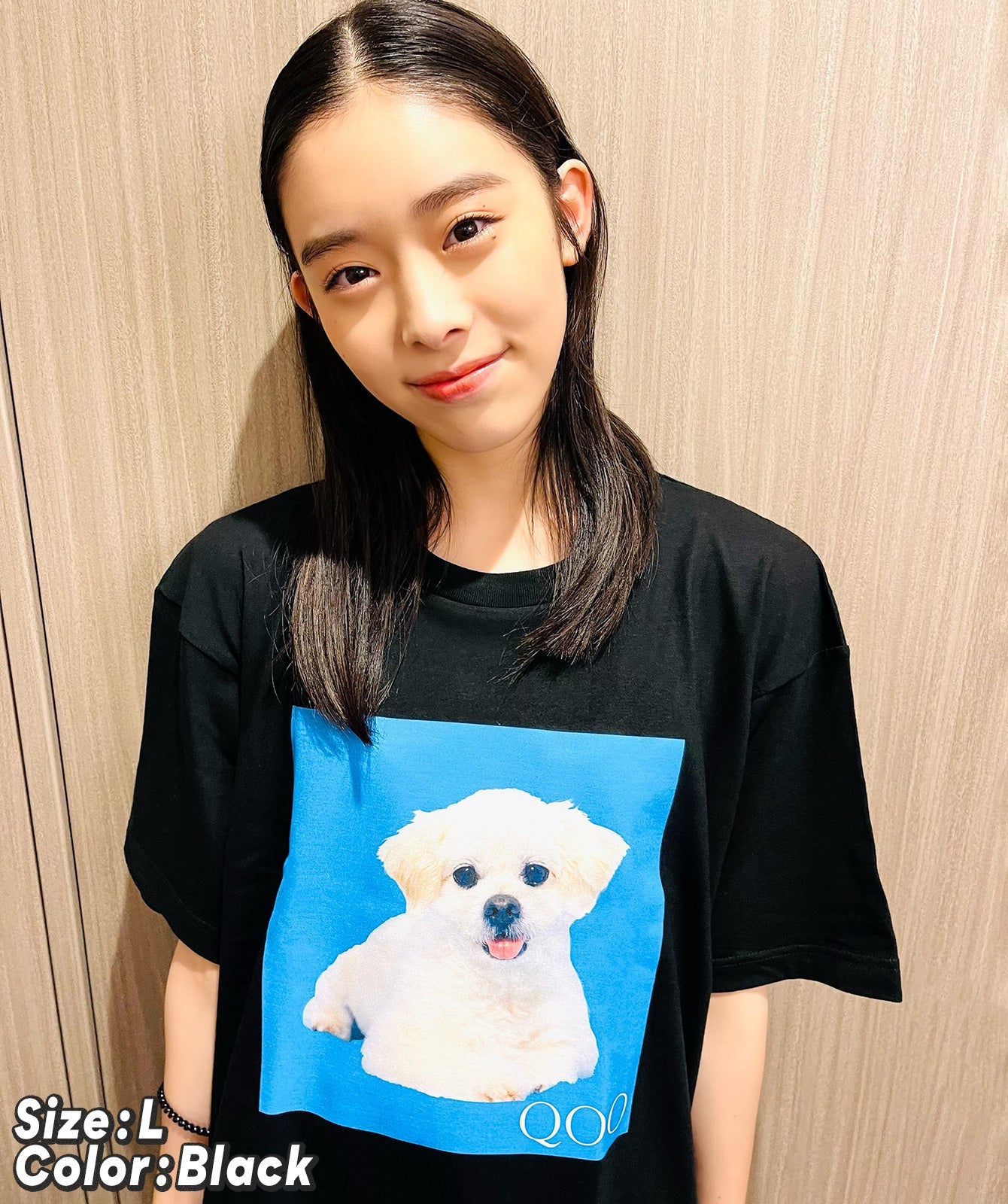 愛犬QOOちゃんTシャツ／風見和香（私立恵比寿中学） – T-OD（株式会社