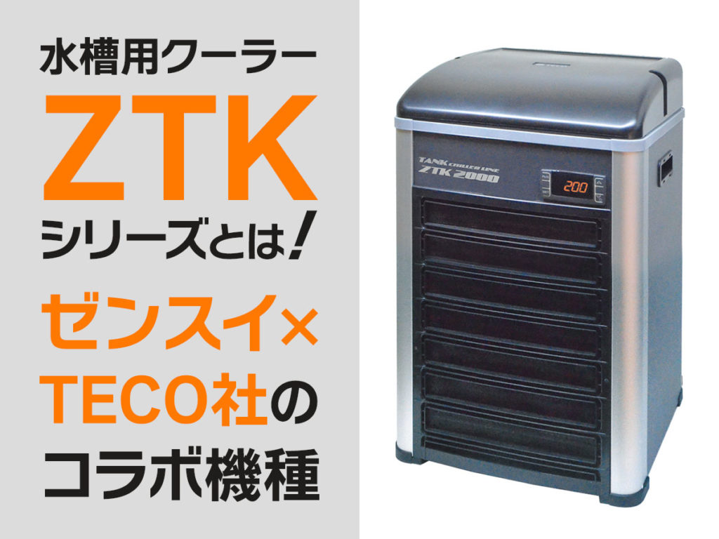 水槽用クーラーのZTKとは！ゼンスイ・TECO社コラボ機種のメリットを