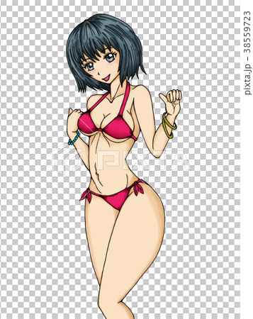 ビキニの女性のイラスト素材 [38559723] - PIXTA