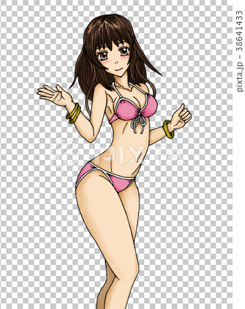 ビキニスタイルの女性イラスト 0c60342ba37ca5880b85cf86e76a02