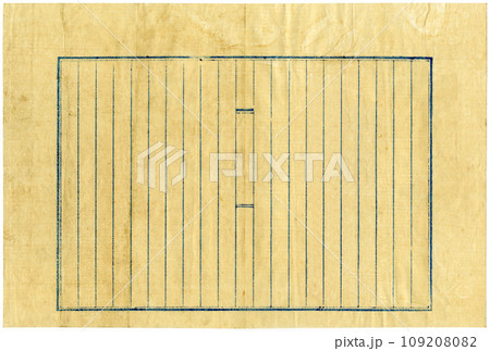 古い原稿用紙の板木 古い原稿用紙の板木