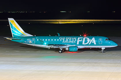 航空機・ヘリコプター FDA ERJ-175 JA02FJ Blue JA02FJ FDA - Fuji