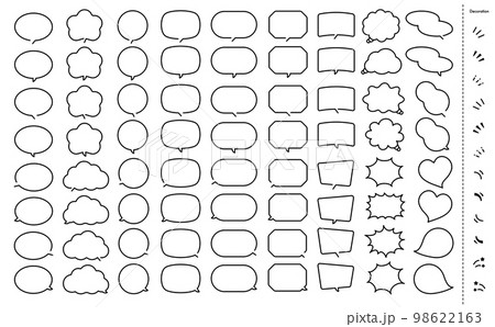 フレーム 枠 コメント 横長のイラスト素材 - PIXTA