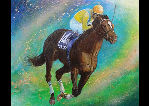 上鈴木正一 油彩画 S.M『 浅草にて 』新作原画 超オススメの細密