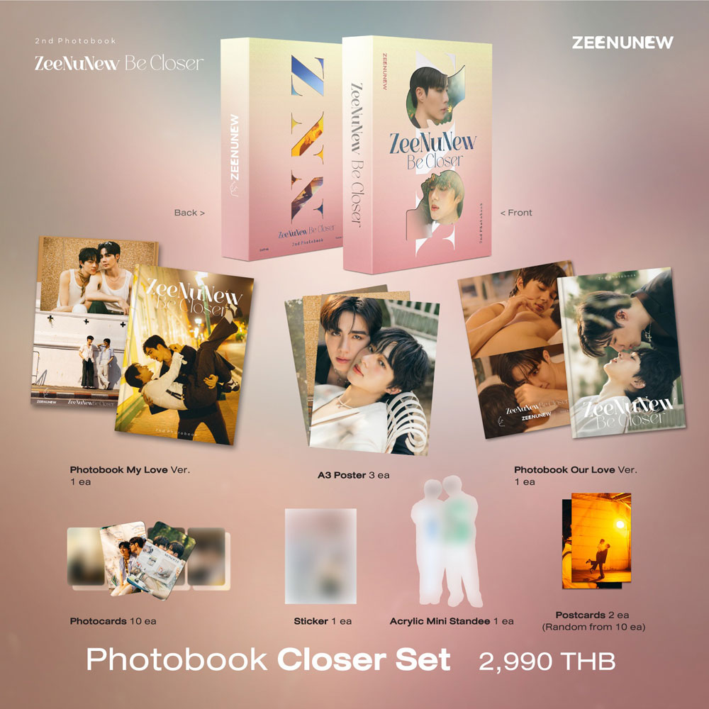 ZeeNuNew Be Closer サイン入り Photobook ZeeNuNew Be Closer 写真集