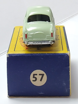 Near Mint 1958 Gray Plastic Wheels Matchbox 57-A Wolsely 1500