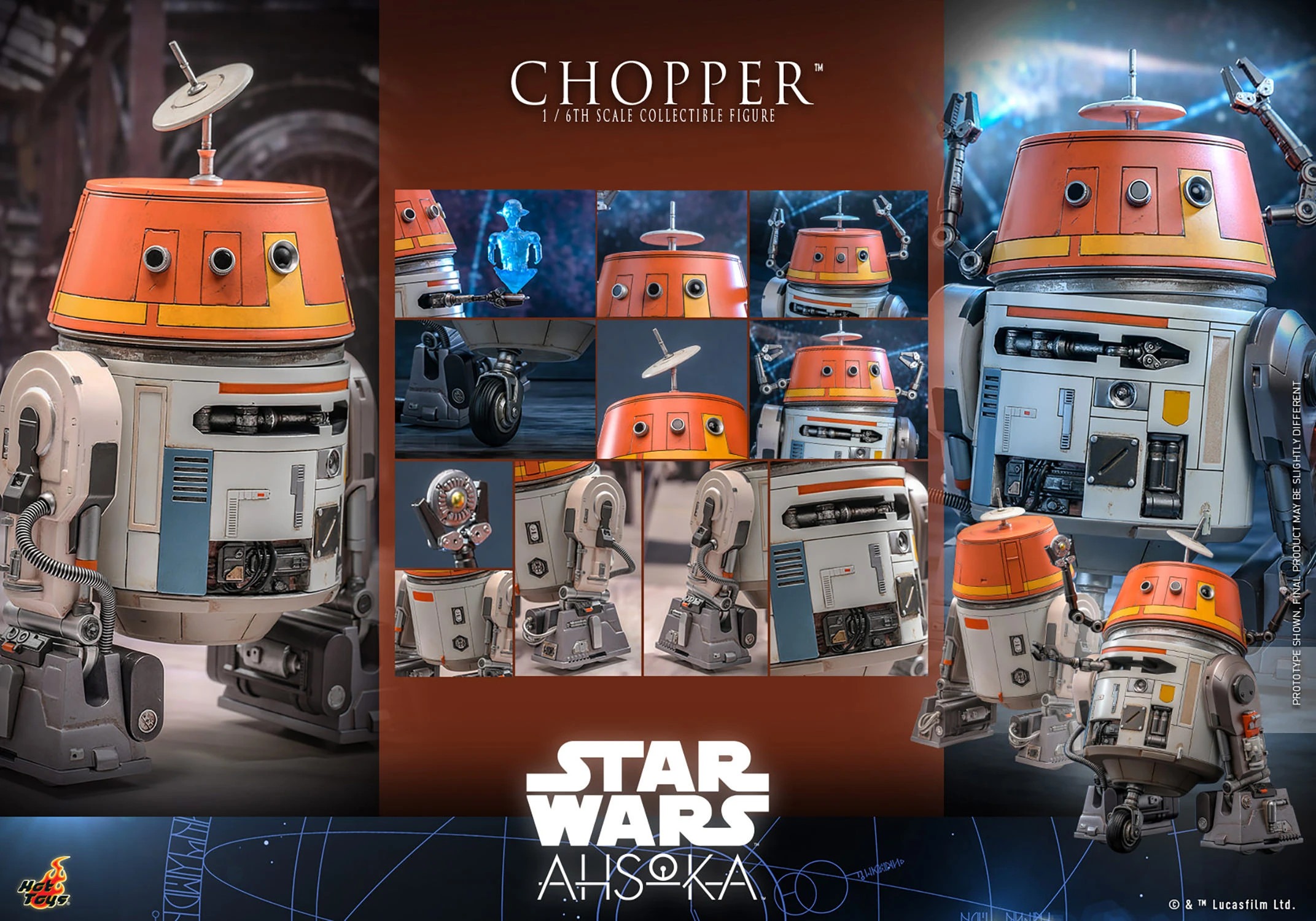 Hot Toys Star Wars Ahsoka Chopper 1:6 Scale Figure – The Toys Time