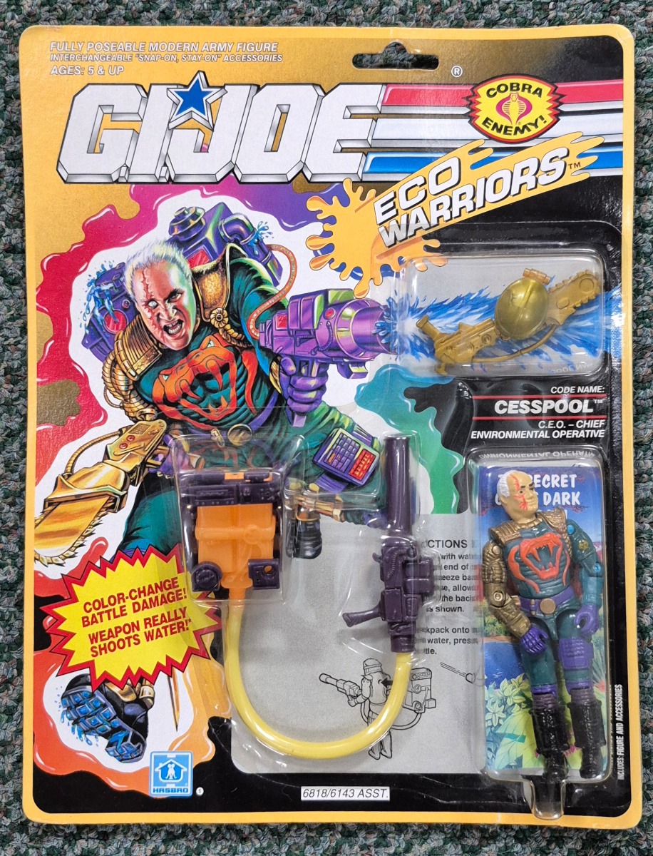未開封 GIJOE 1990CESSPOOL フィギュア Hasbro 未開封 GIJOE