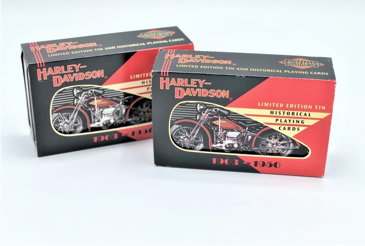 Harley-Davidson Limited Edition Tin Historical Playing Cards - The