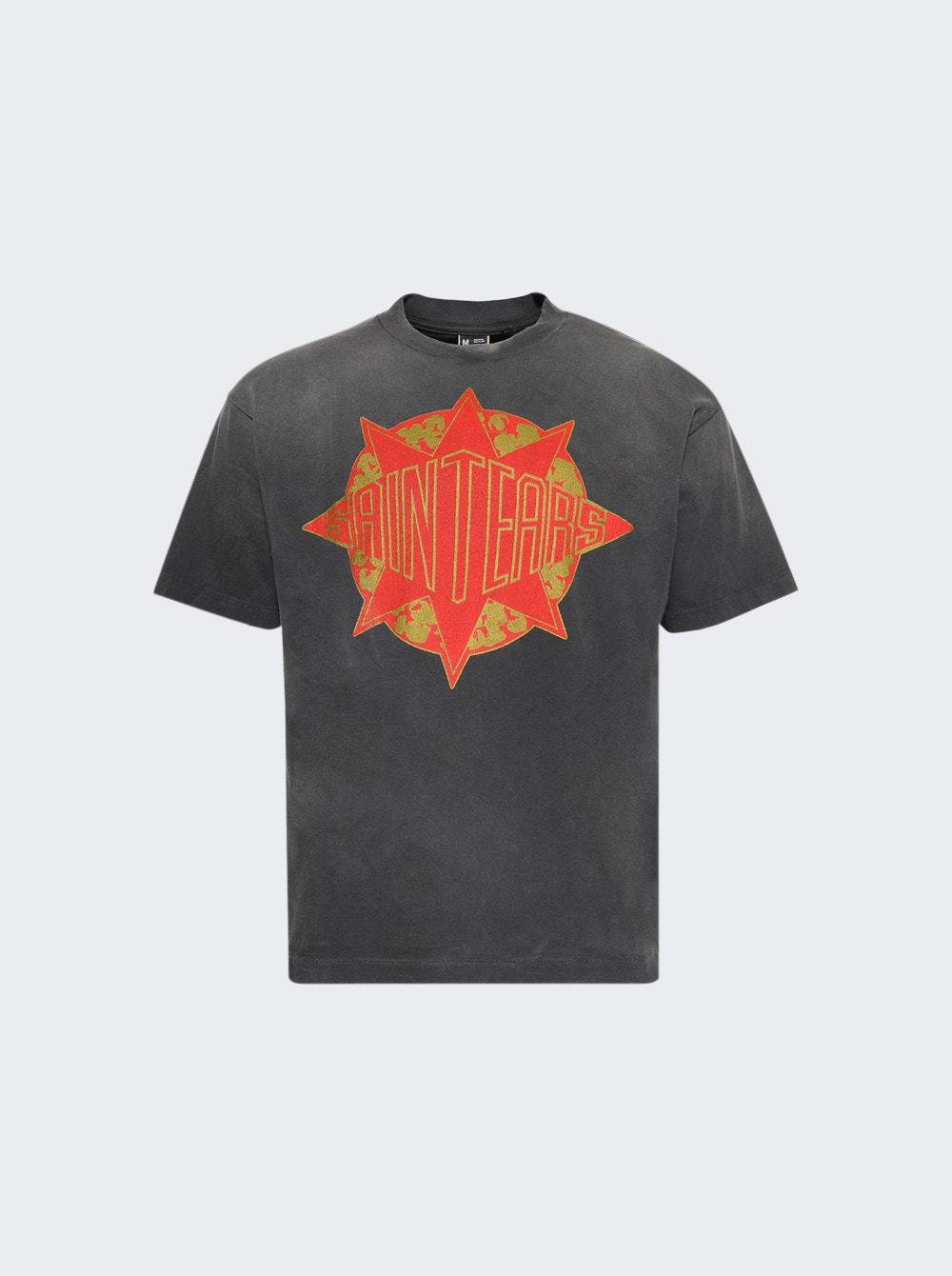 X Denim Tears Short Sleeve T-shirt Washed Black | The Webster