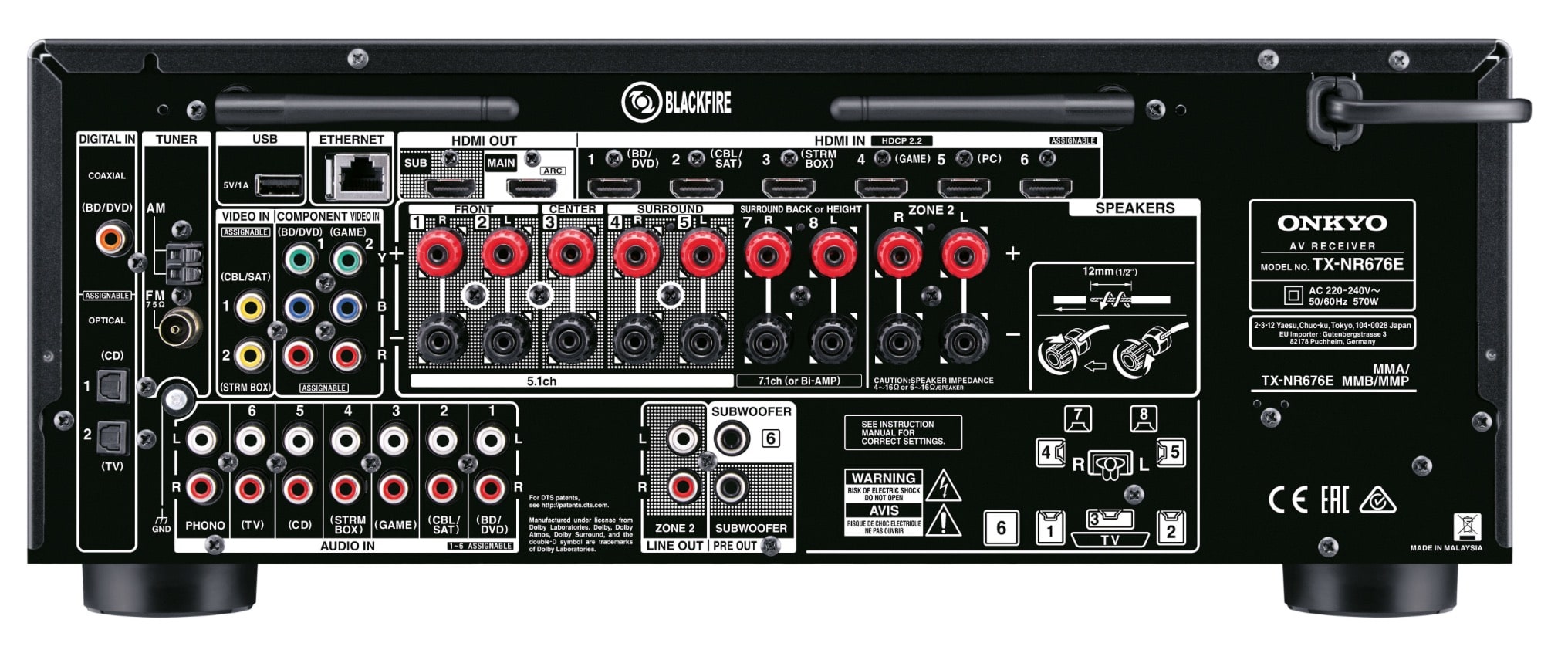 Onkyo 7.2-Channel TX-NR676E Network A/V Receiver - The Audiophile Man