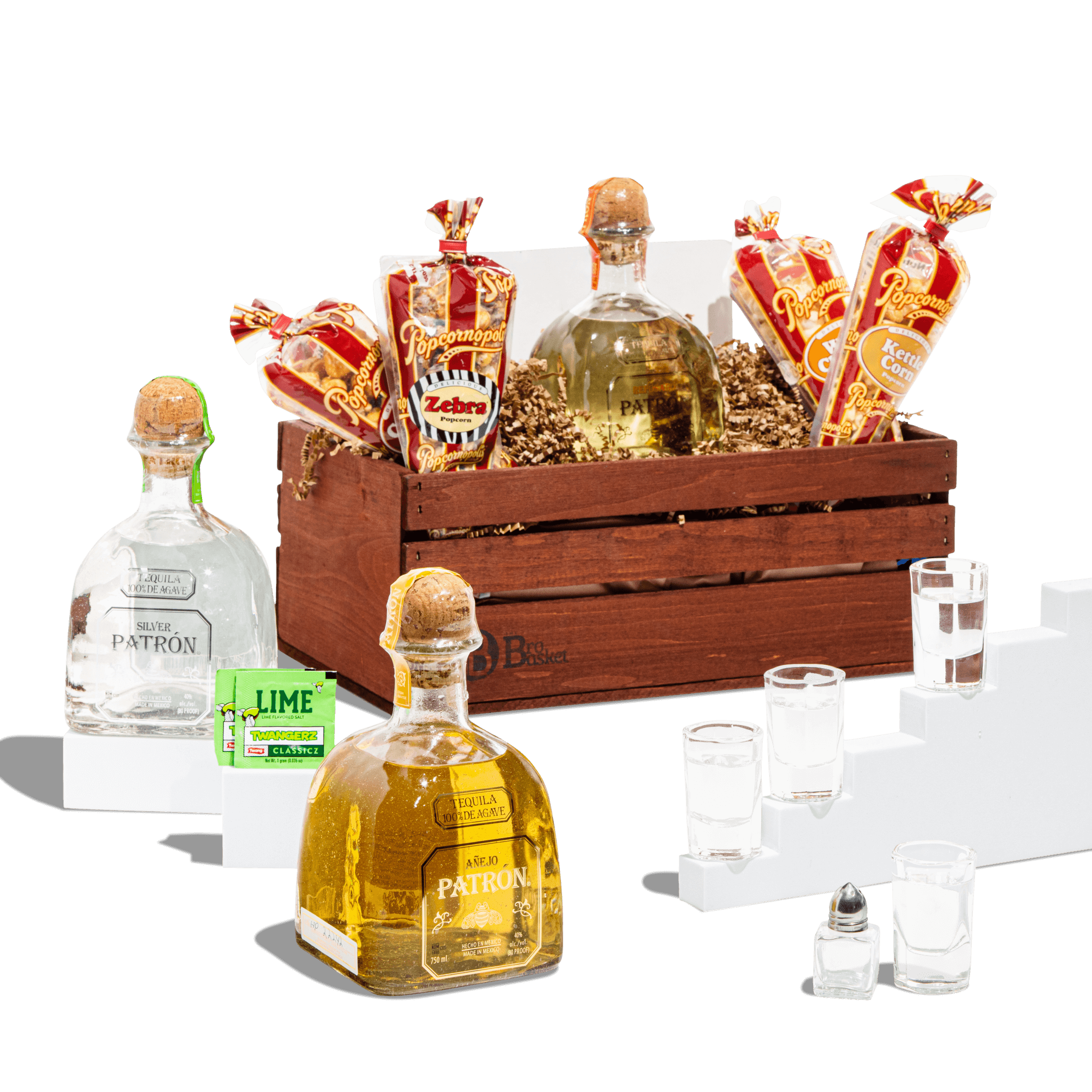 El Jefe - Patron Tequila Gift Basket | The BroBasket