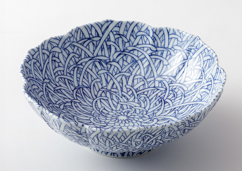 嘉泉窯 三川内焼 有田焼 古伊万里 糸切り 角小鉢 手描き 金襴手 5客 嘉