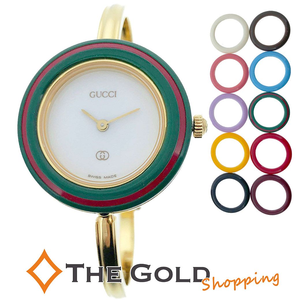 GUCCI 1600 電池新品 ゴールド 腕時計 チェーンリンクデザイン GUCCI