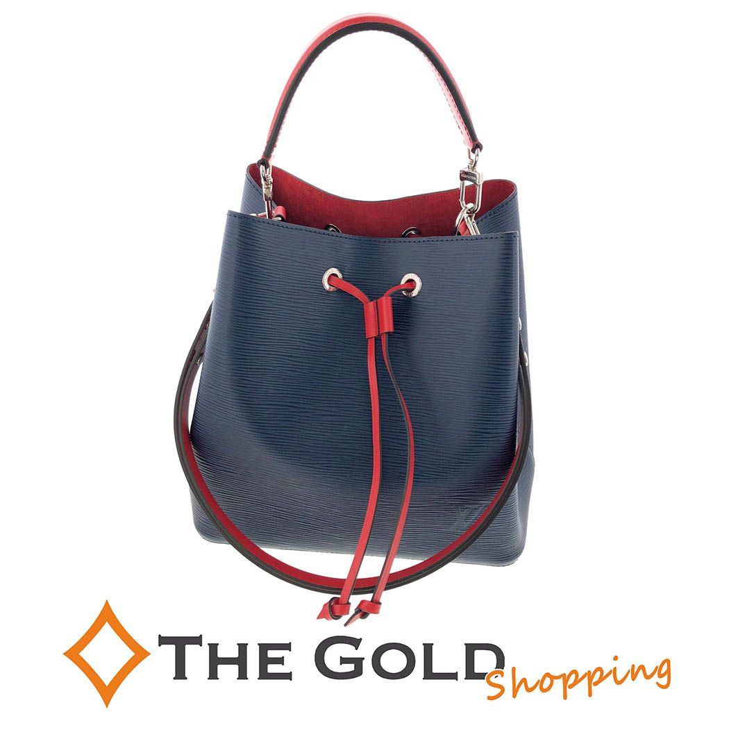 Louis Vuitton エピレザー バケットバッグ 青 Louis Vuitton