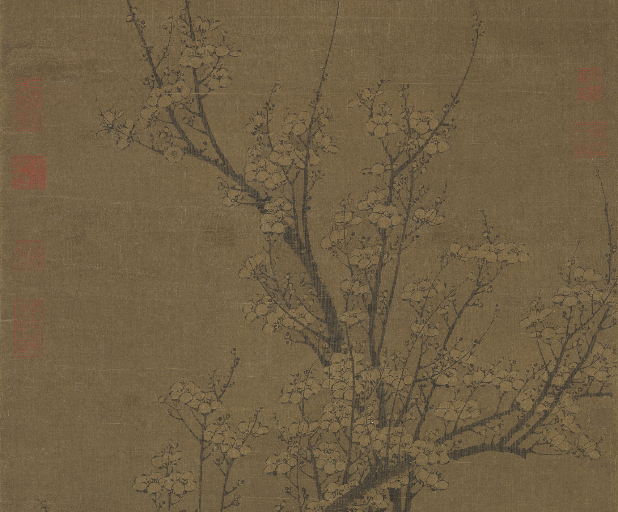 掛軸-1708 元 王冕 南枝春早図 二玄社 印刷工芸作品 中国書画 - メルカリ