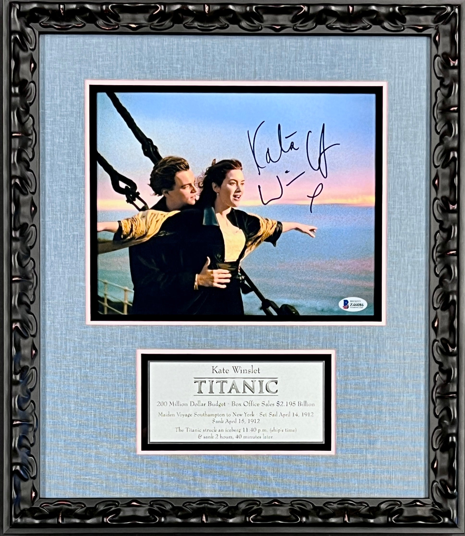 Kate Winslet-Titanic signed 8x10 photo – The Million Dollar Gallery